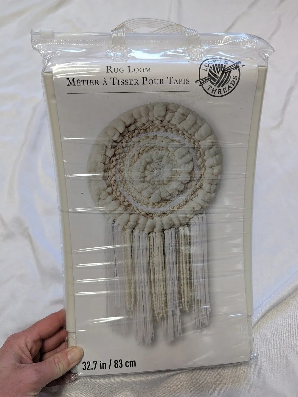 Loops & Thread Plastic Circle Rug Loom 32.7 Inch Round Weaving, Crafts, DIY